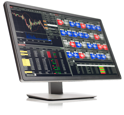 NinjaTrader trading platform showing advanced charting, market analysis, and order execution